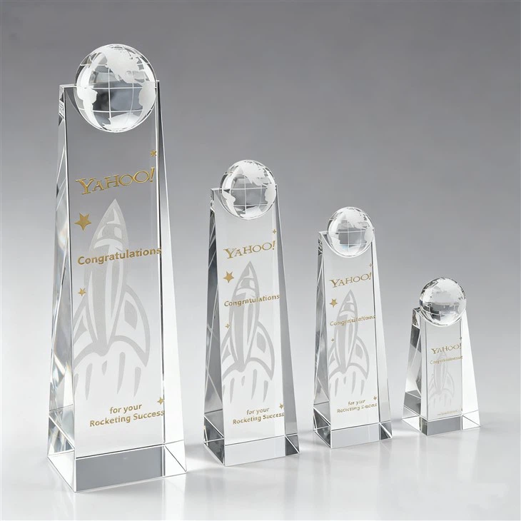 Custom Crystal Wedge Awards best