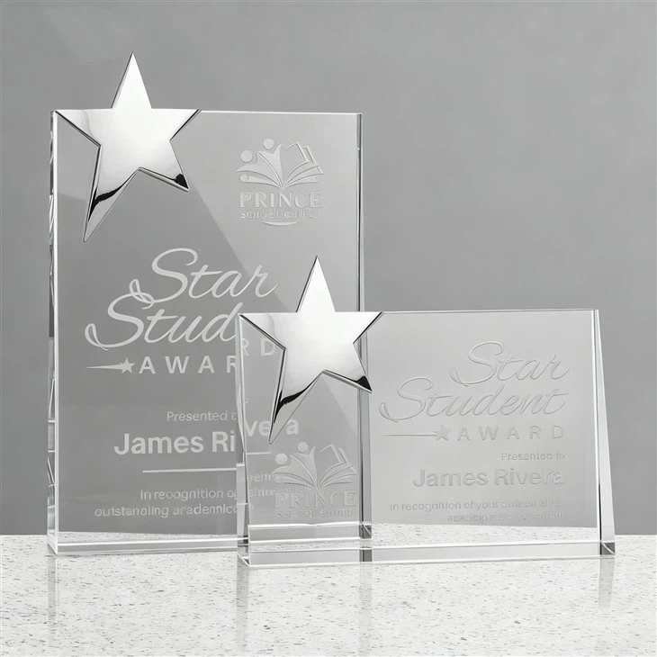 Custom Crystal Wedge Awards suppliers