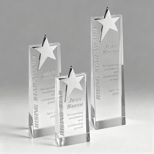 Engraving Crystal Star Tower Trophy Engraving Crystal Star Tower Trophy